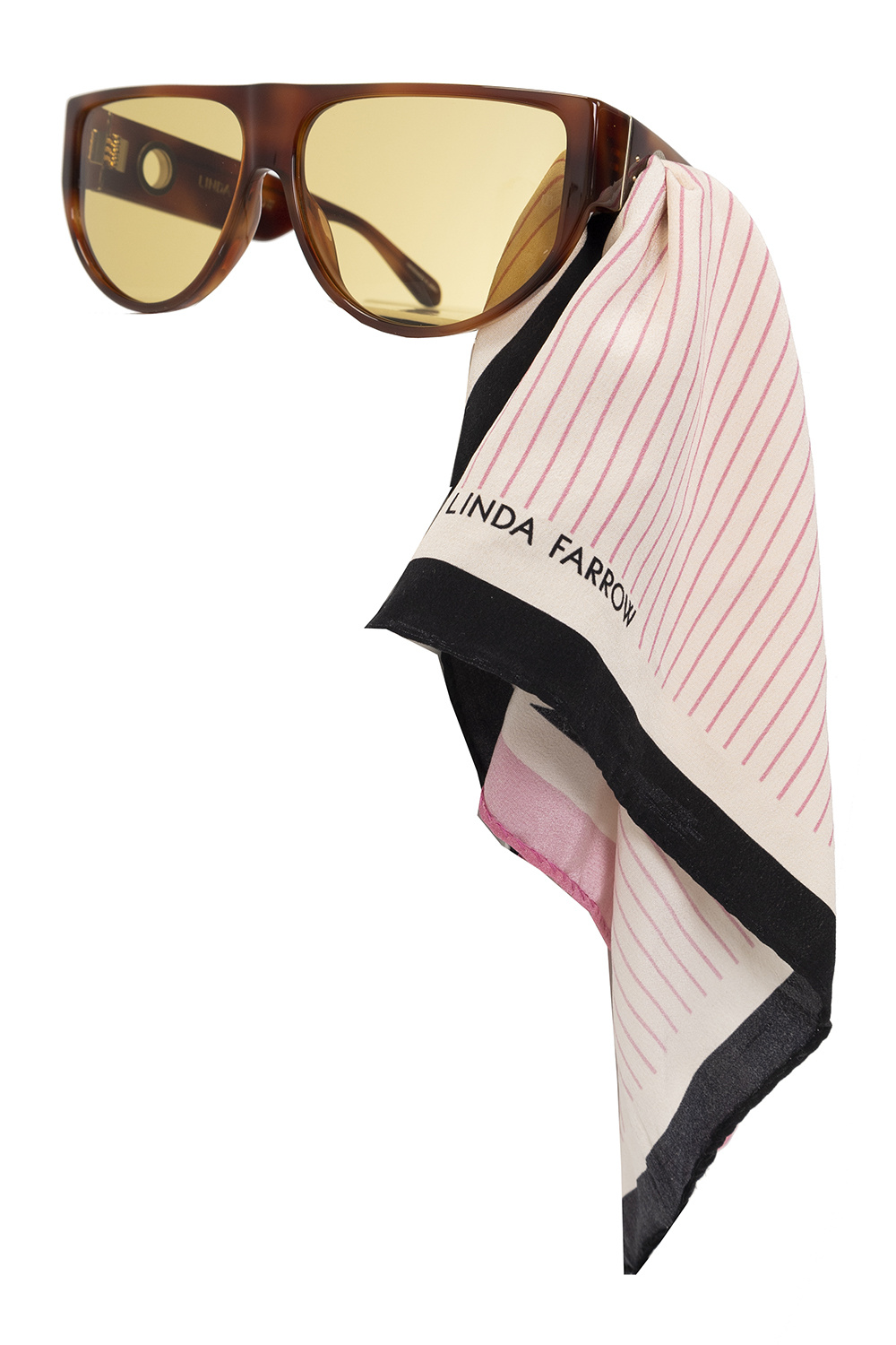 Linda farrow best sale heart sunglasses